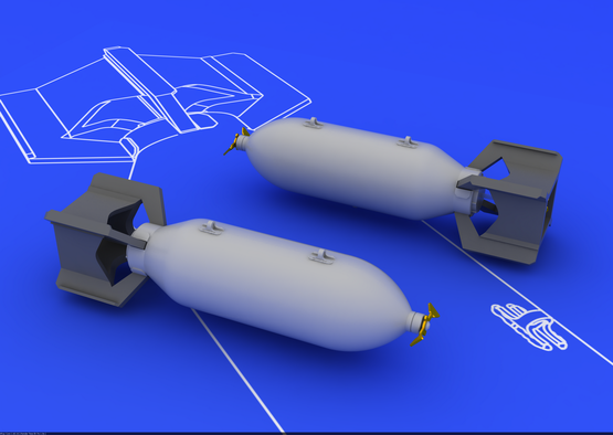 1:48 US 250lb bombs (2 pcs)