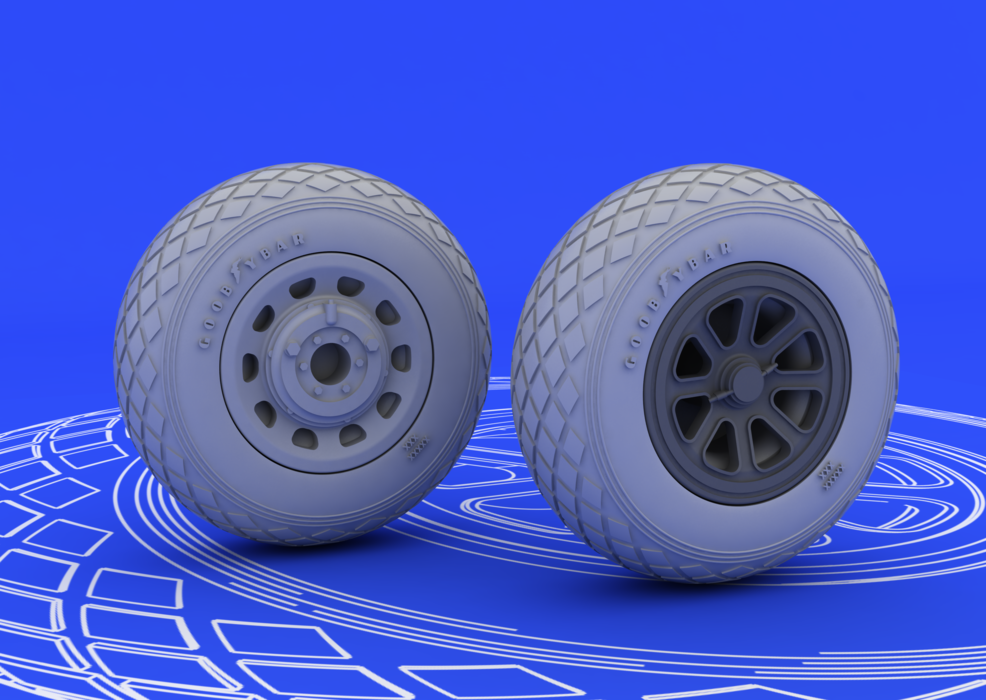 1:48 P-51 wheels