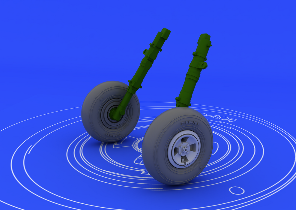 1:48 Spitfire wheels - 4 spoke