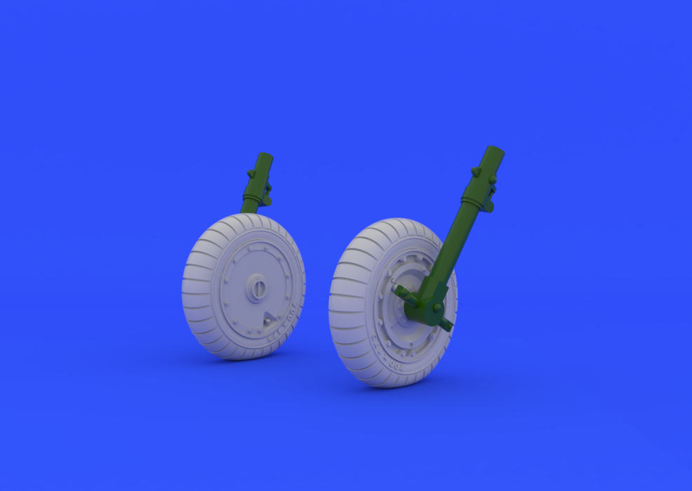 1:48 Fw 190 wheels late