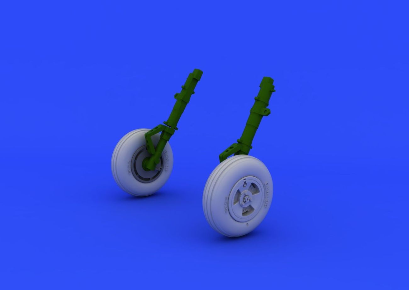 1:48 Spitfire Mk.XVI wheels - 3 spoke