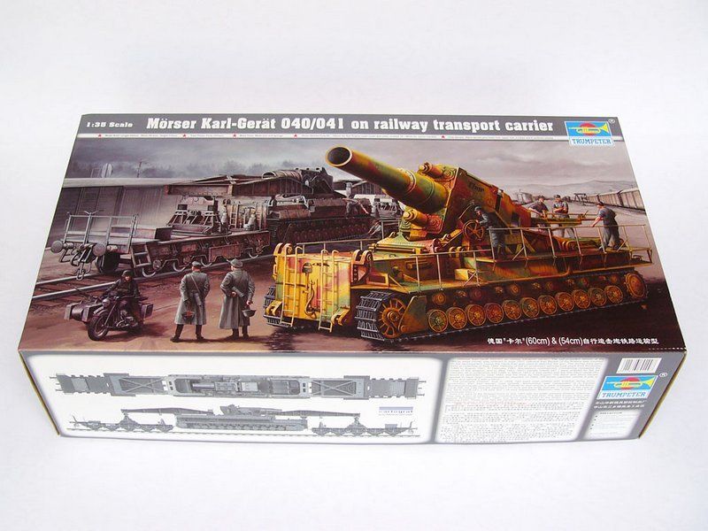 1:35 Morser Karl-Gerat 040/041 on railway transport carrier