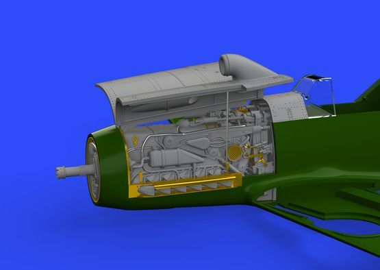 1:48 Bf 109F engine & fuselage guns