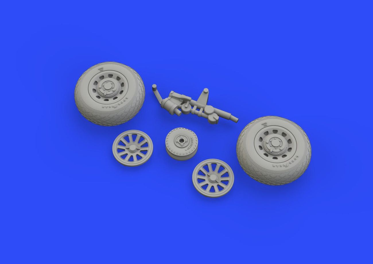 1:48 P-51D wheels