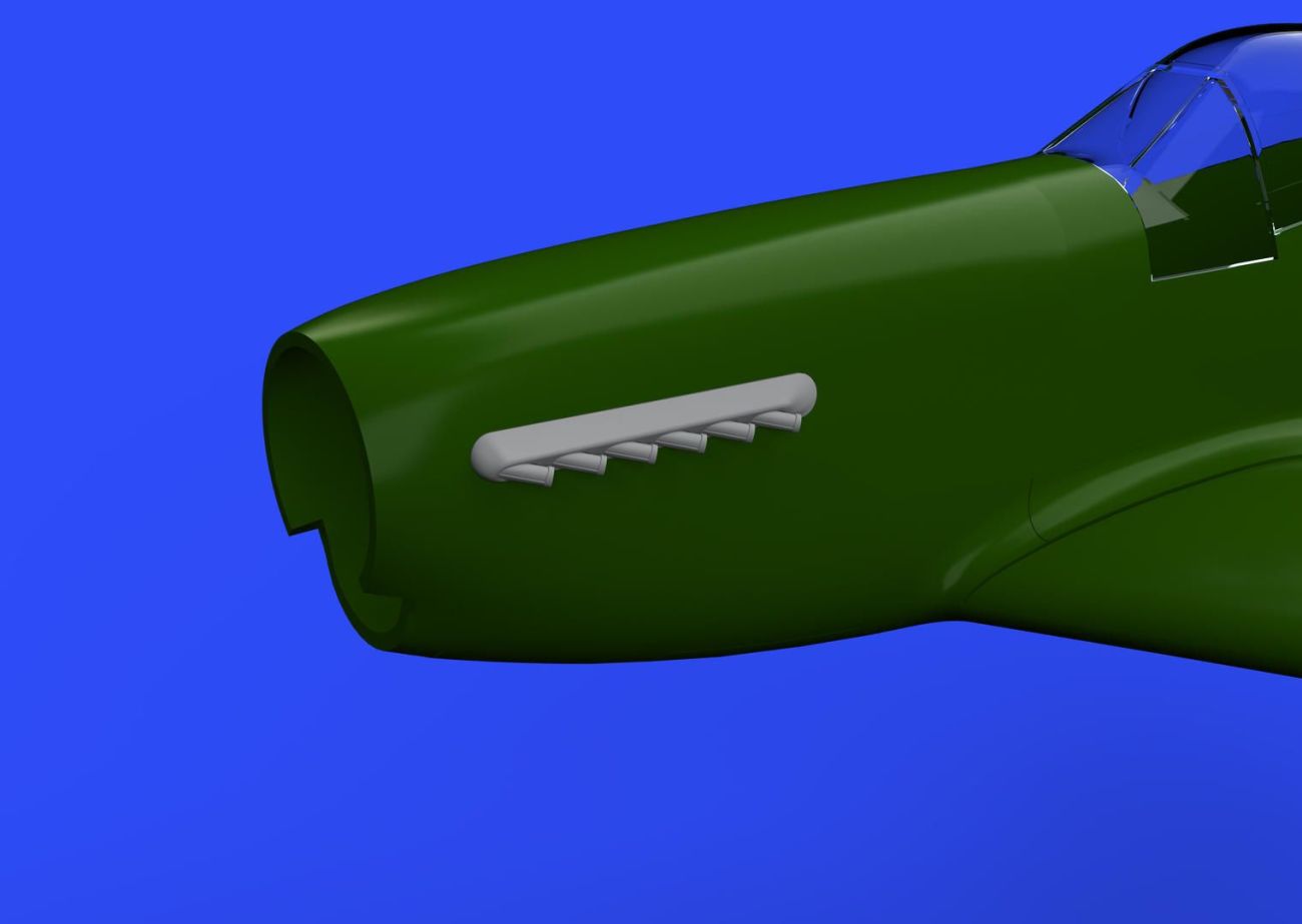 1:48 P-51D exhaust stacks w/ fairing