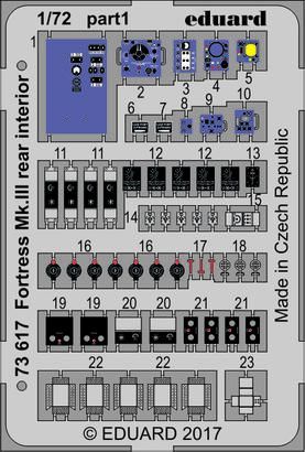 1:72 Fortress Mk. III zadní interiér