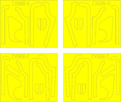 1:48 B-17G panely proti oslnění (výroba BO & DL)