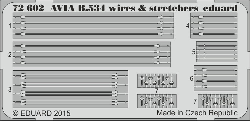 1:72 Avia B.534 wires & stretchers