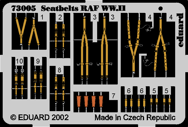 1:72 Seatbelts RAF WWII
