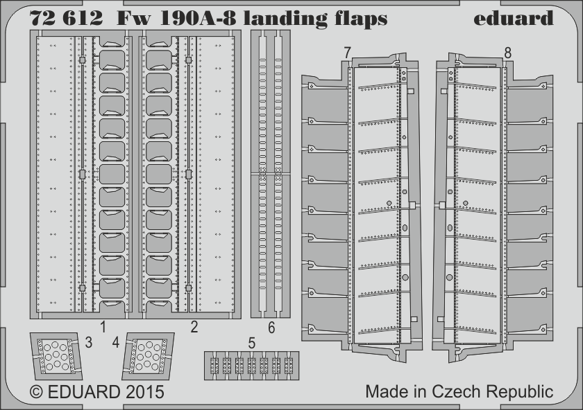 1:72 Fw 190A-8 landing flaps