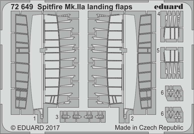 1:72 Spitfire Mk.IIa landing flaps