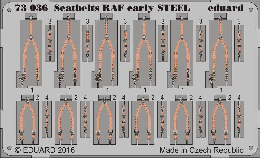 1:72 Seatbelts RAF raná verze OCEL