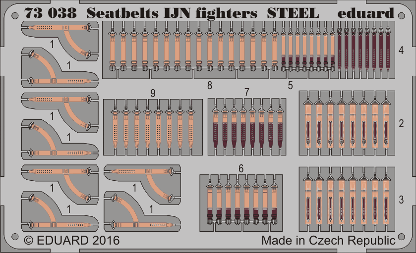 1:72 Seatbelts IJN fighters STEEL