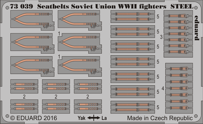 1:72 Seatbelts Soviet Union WWII fighters STEEL
