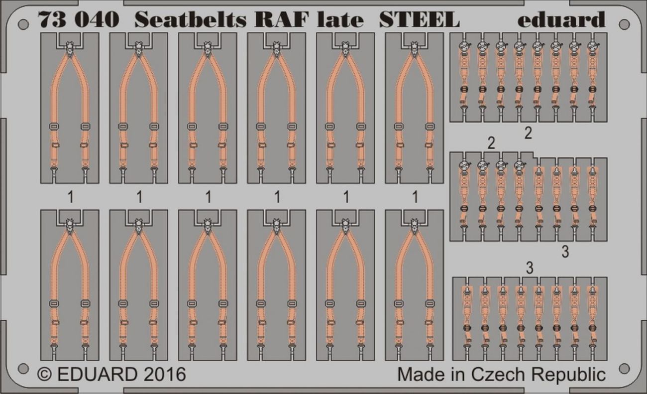 1:72 Seatbelts RAF late STEEL