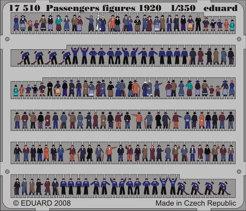 1:350 Passengers Figures 1920