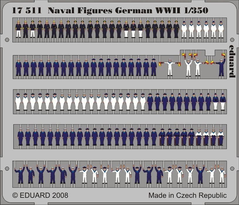 1:350 Naval Figures German WWII