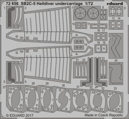 1:72 SB2C-5 Helldiver undercarriage