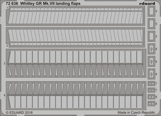 1:72 Whitley GR Mk.VII landing flaps