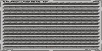 1:350 Railings 45´ 3 chain bars long