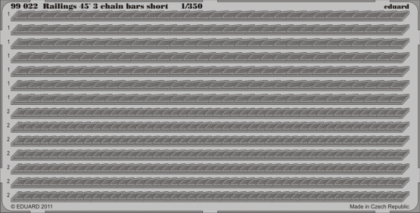 1:350 Railings 45´ 3 chain bars short