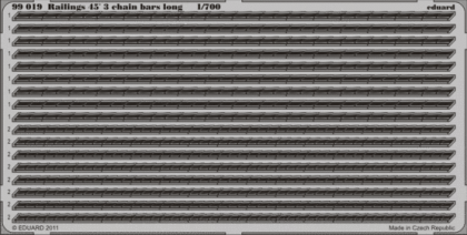 1:700 Railings 45´ 3 chain bars long