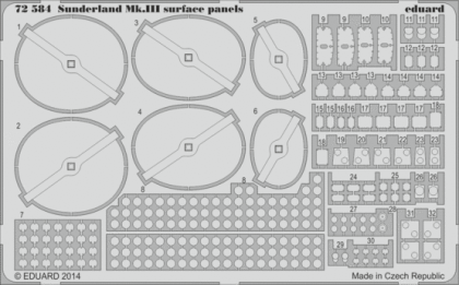 1:72 Sunderland Mk.III surface panels