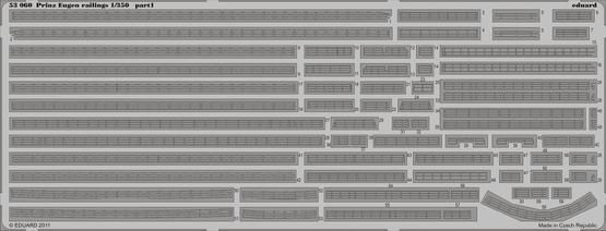1:350 Prinz Eugen railings
