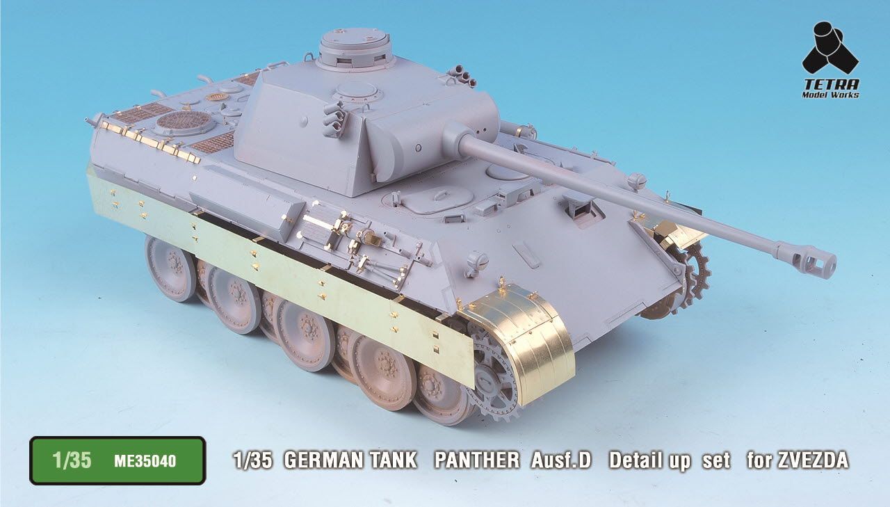 1/35 German Panther Ausf.D Detail up set for Zvezda
