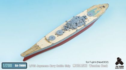 1/700 Japanese Navy Battle Ship MUSASHI Wooden Deck (for FUJIMI / Next 002)