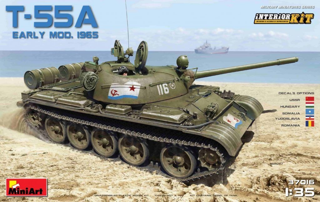 1:35 T-55A Early Mod. 1965. Interior Kit
