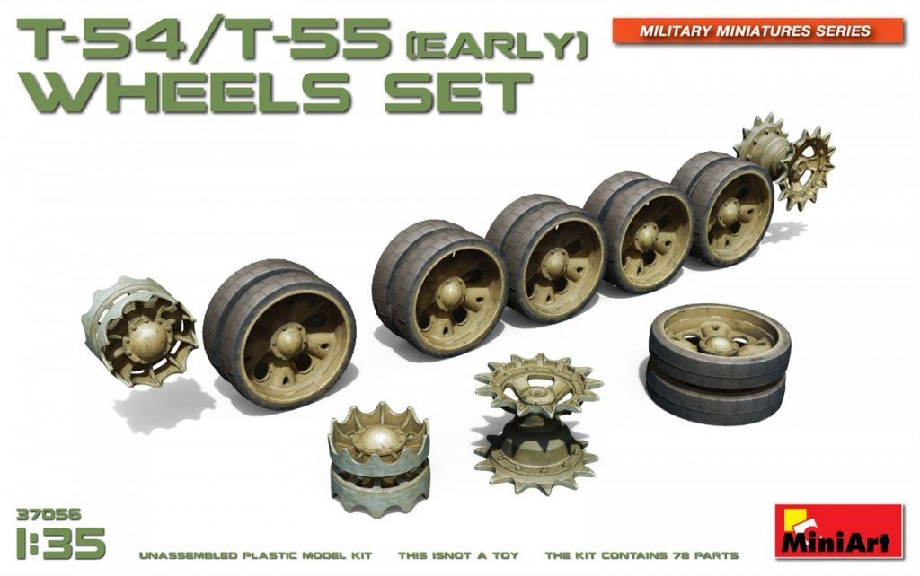 1:35 T-54, T-55 (EARLY) Wheels Set