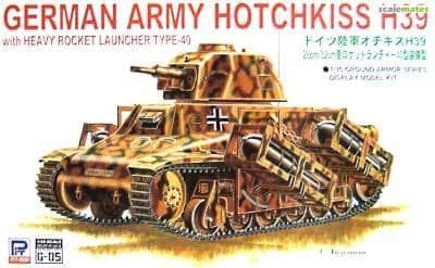1:35 German Army Hotchkiss H39 with Heavy Rocket launcher