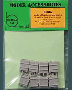 1:35 Modern Russian Ammo Crates Type I for 7,62mm Ammo (for AK-47 Kalashnikov)