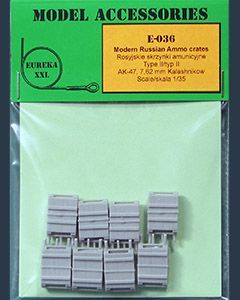 1:35 Modern Russian Ammo Crates Type II for 7,62mm Ammo (for AK-47 Kalashnikov)