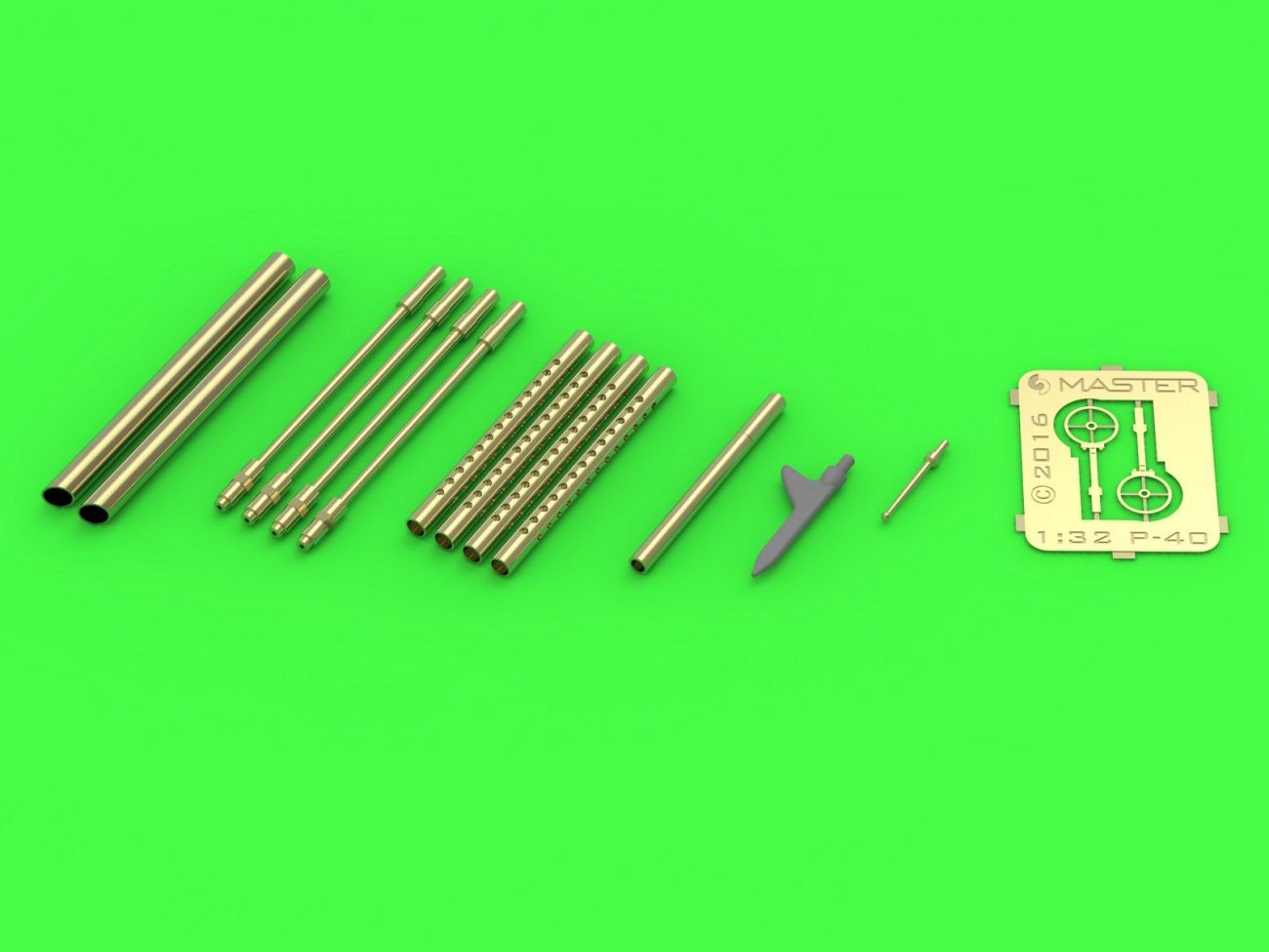 1:32 Curtiss P-40B/C Tomahawk - US version - Browning .30 cal and US type Pitot Tube