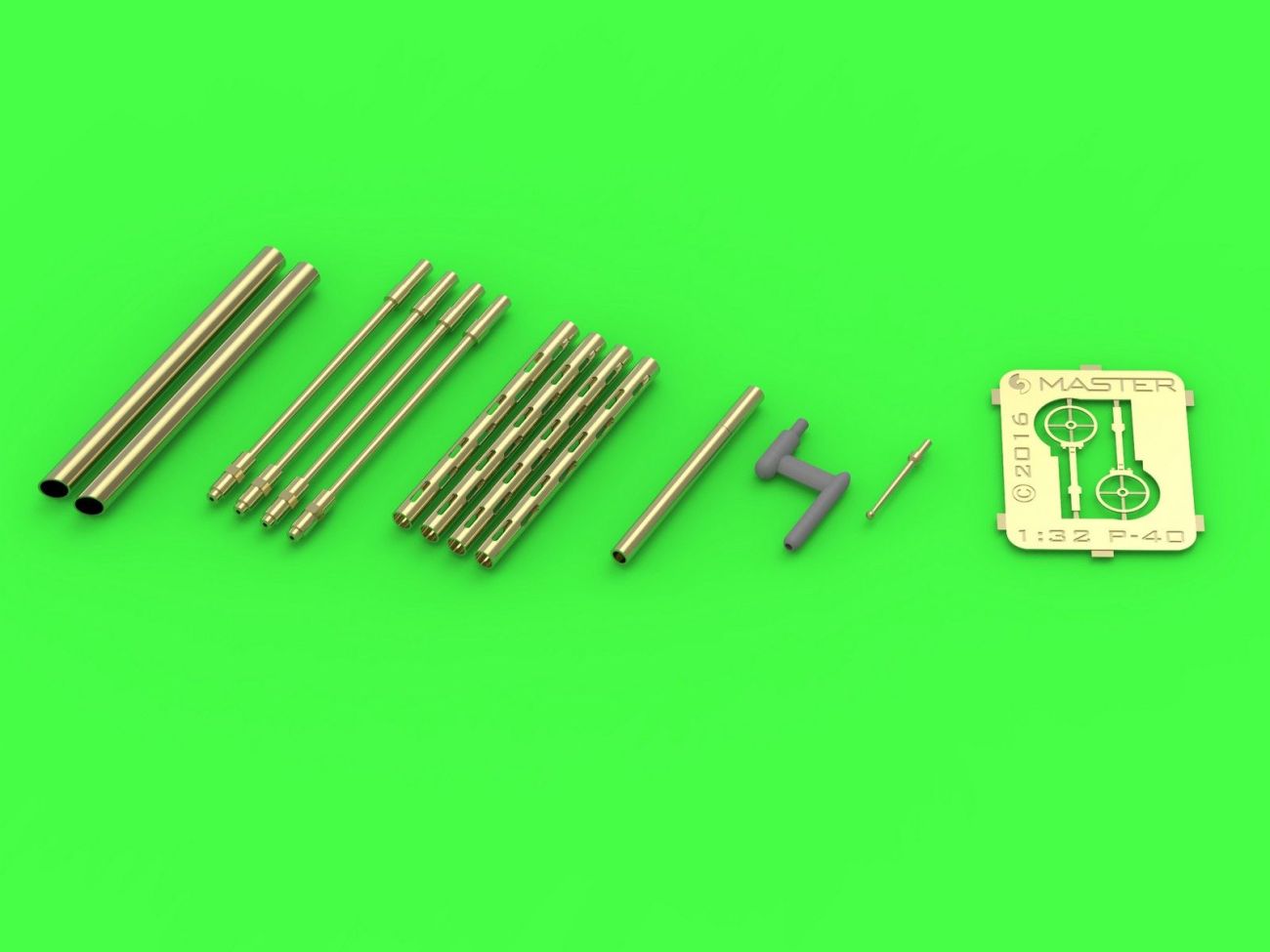 1:32 Curtiss P-40B/C Tomahawk II - British version - Browning .303 cal and British type Pitot Tube