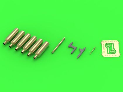 1:32 Curtiss P-40E/P-40N - details set - Browning .50 blast tubes, gunsight and Pitot Tube