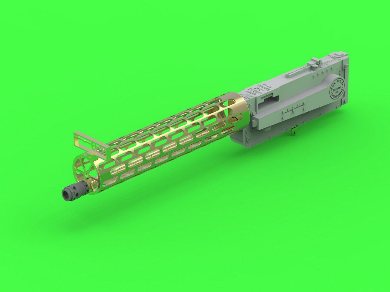 1:32 German WW I machine gun Spandau LMG 08 (1pc) - with cooling jacket ver.2