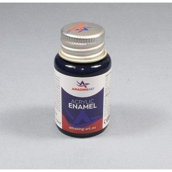 ACRYLIC ENAMEL - Black Blue Mat 15ml