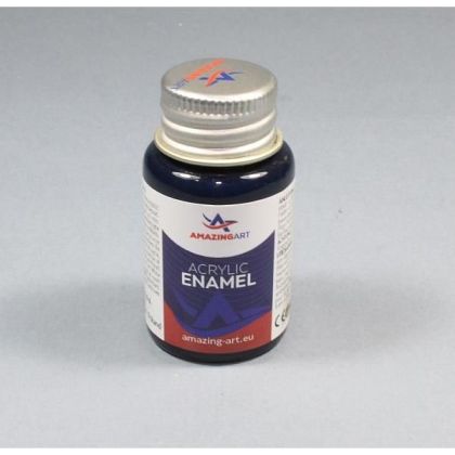 ACRYLIC ENAMEL - Black Blue Mat 15ml