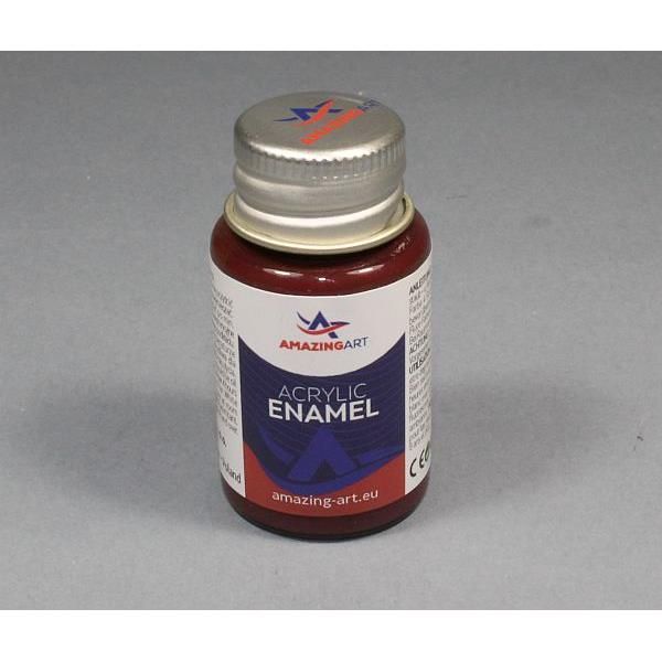 ACRYLIC ENAMEL - Black Red Semi-Gloss 15ml