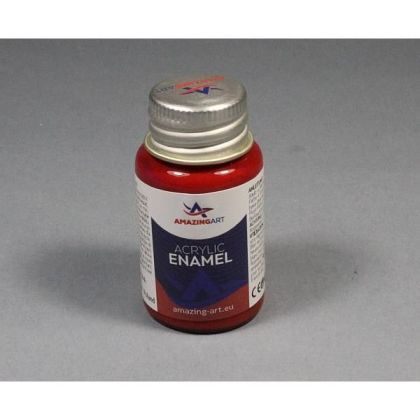 ACRYLIC ENAMEL - Carmine Red Semi-Gloss 15ml