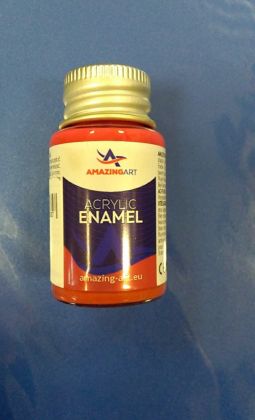 ACRYLIC ENAMEL - Coral Red Mat 15ml