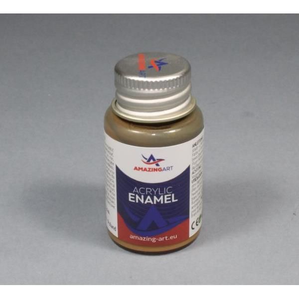 ACRYLIC ENAMEL - Green Brown Mat 15ml