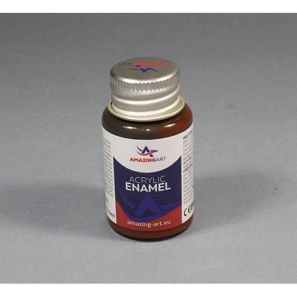 ACRYLIC ENAMEL - Nut Brown Mat 15ml