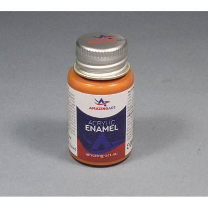 ACRYLIC ENAMEL - Orange Brown Mat 15ml