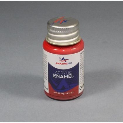 ACRYLIC ENAMEL - Orient Red Mat 15ml