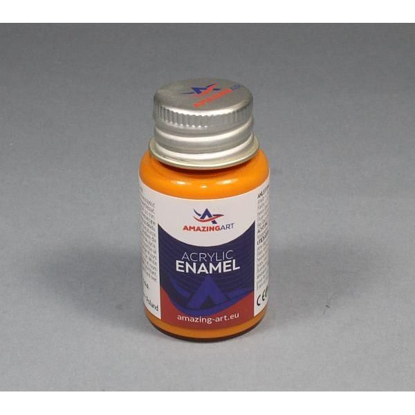 ACRYLIC ENAMEL - Red Orange Mat 15ml