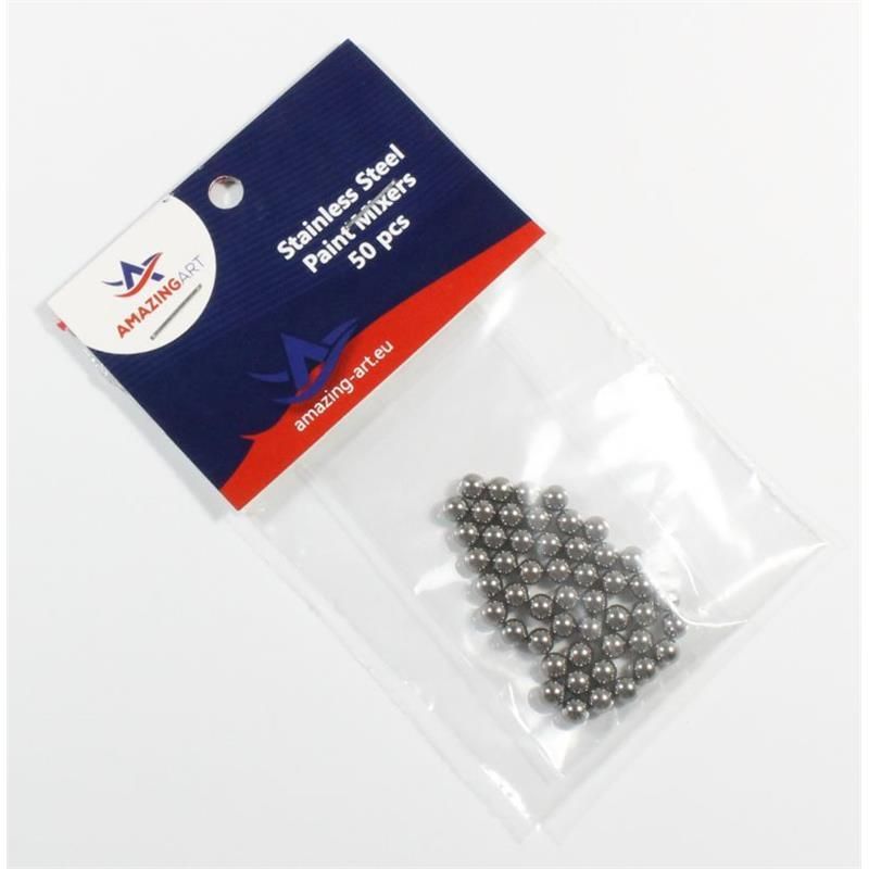STAINLESS beads for mixing 50pcs
